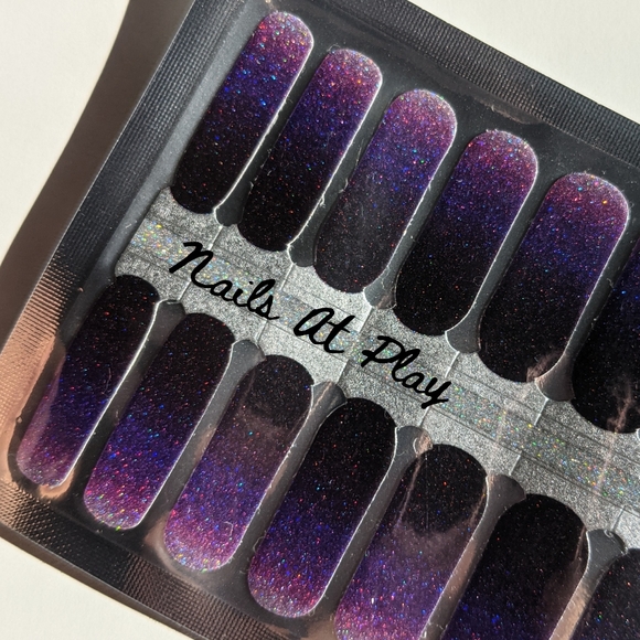 5 for $15 Nail Wraps- Amethyst Night - Picture 1 of 6